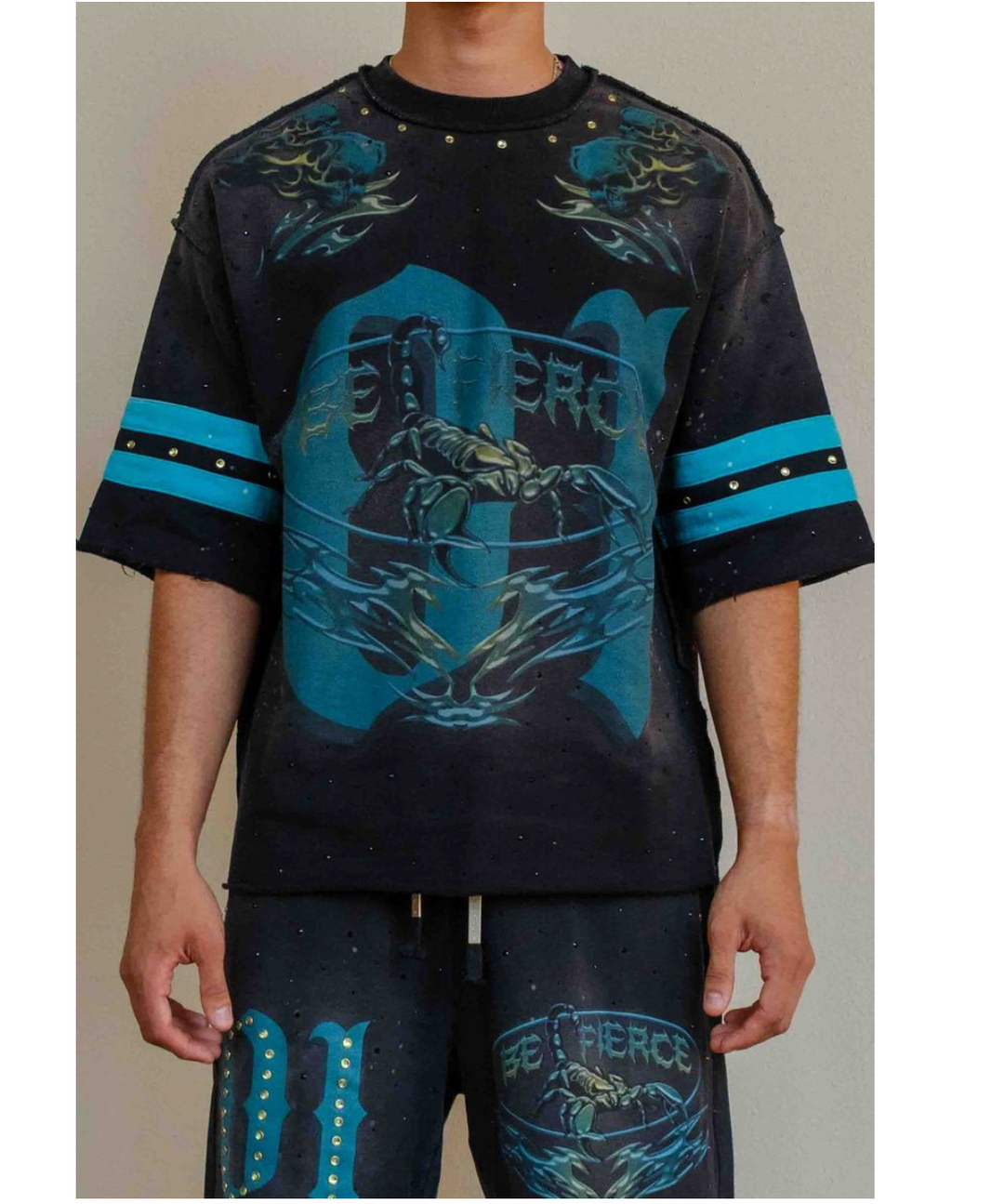 BE FIERCE TRIBAL SCORPION TEE