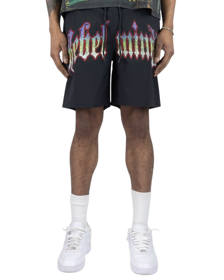 RM TOWN RHINESTONE SHORTS