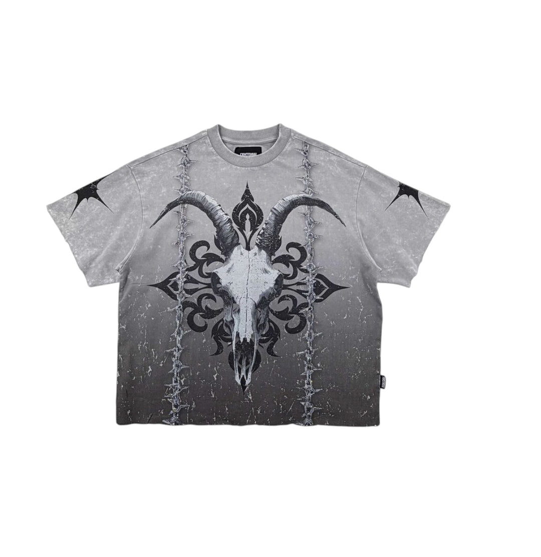 SHADOW WORSHIP IRON PSALM CROP TEE