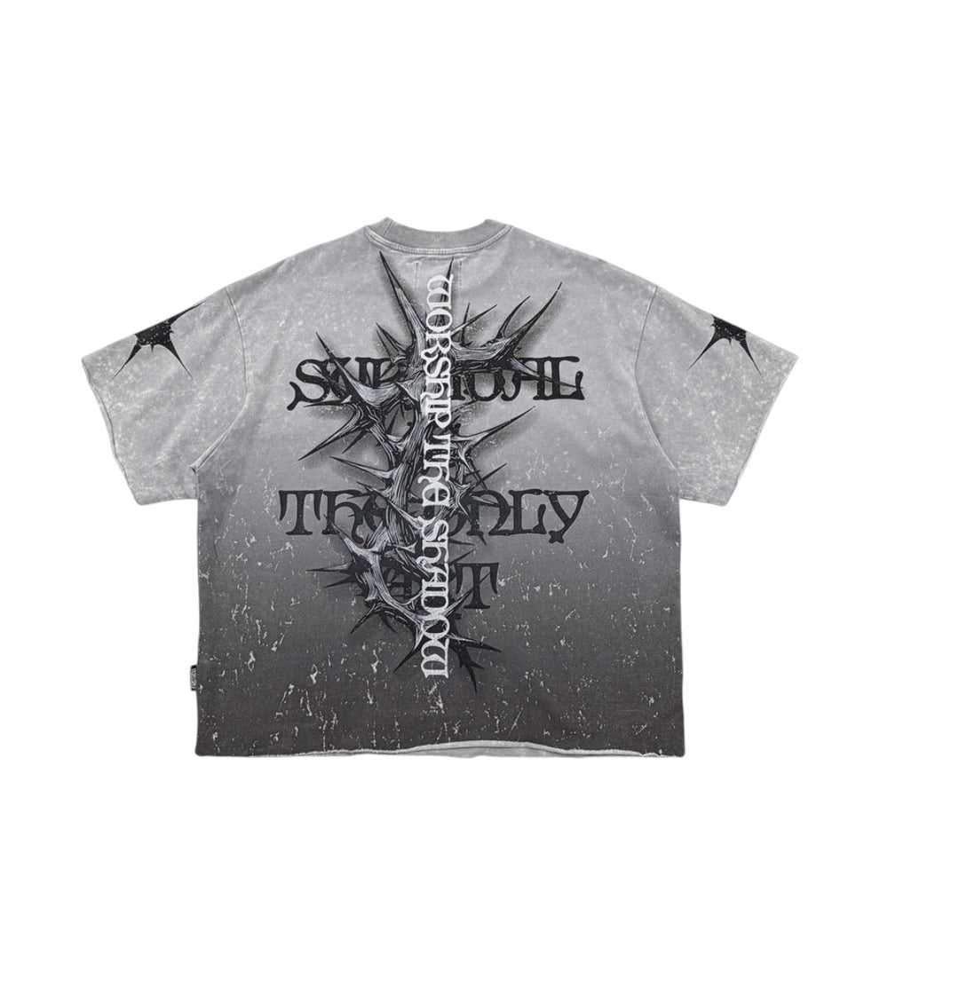 SHADOW WORSHIP IRON PSALM CROP TEE