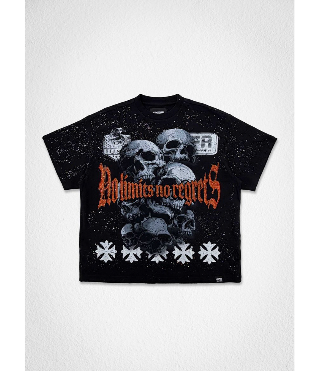 STEEL ANGELS EMBER STORM CROP TEE
