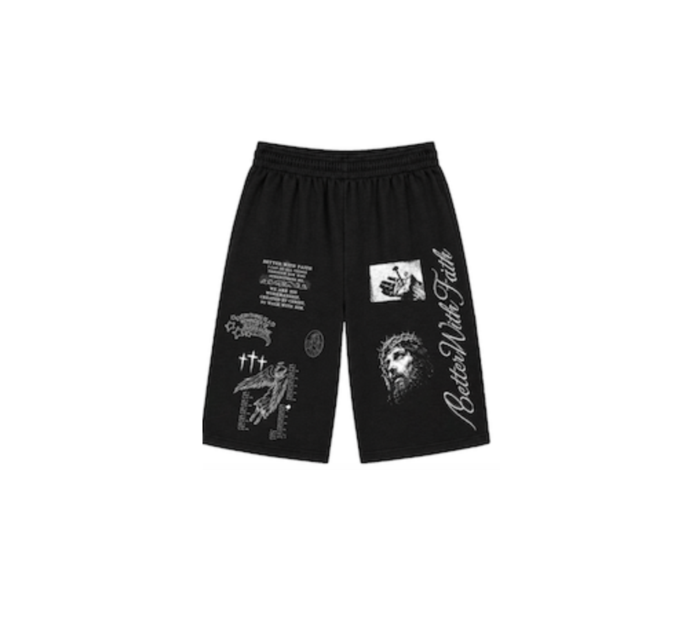 BWF 3/4 SHORTS - BETTER WITH FAITH