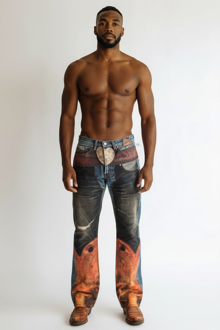 Acne Studios Cowboy Flare Jeans
