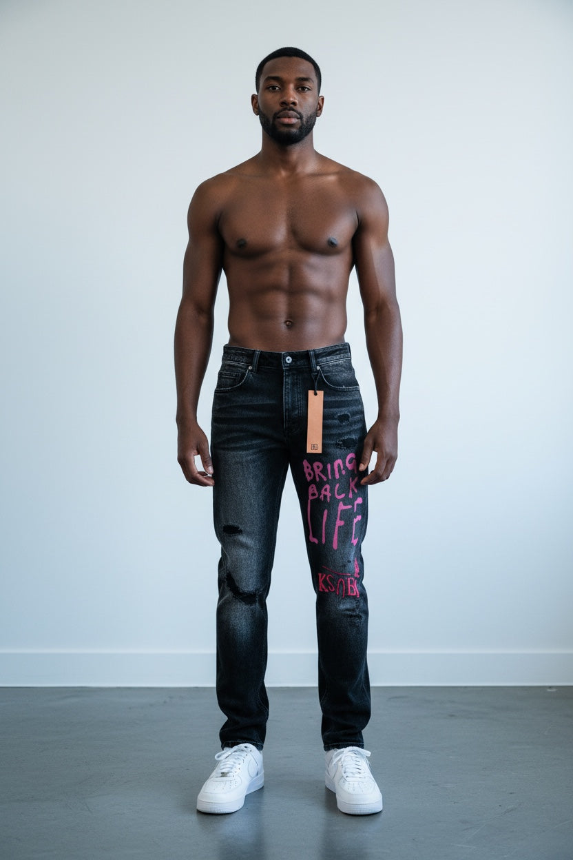 Ksubi "Bring Back Life" Skinny Denim - Black Wash