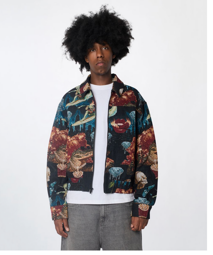 Surreal Dream Tapestry Varsity Jacket