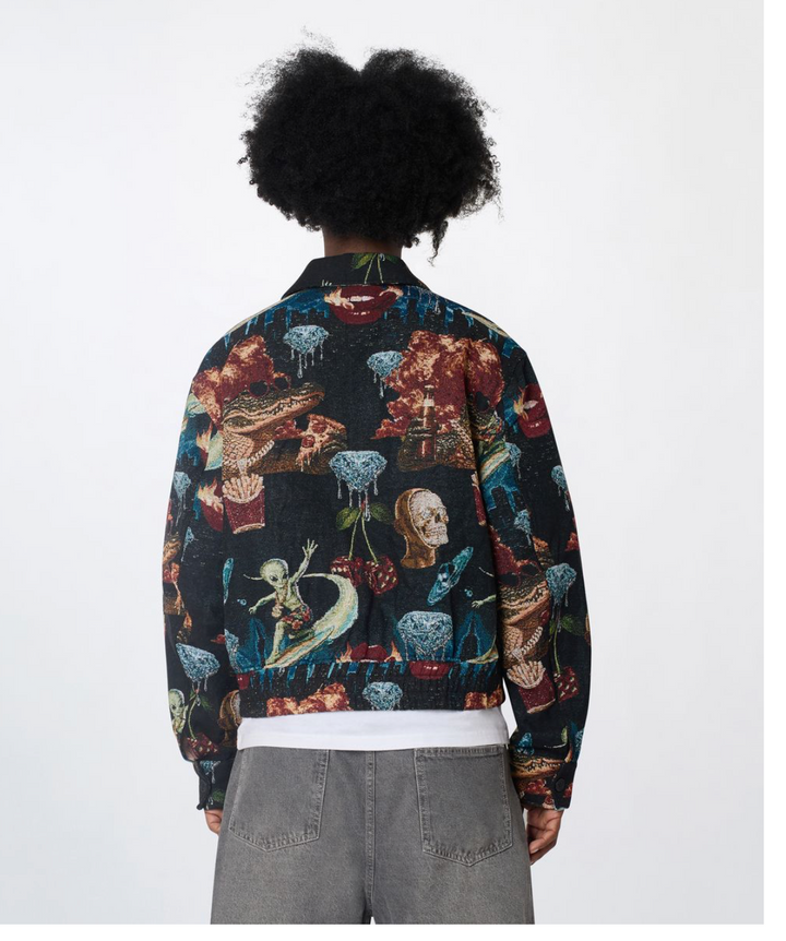 Surreal Dream Tapestry Varsity Jacket