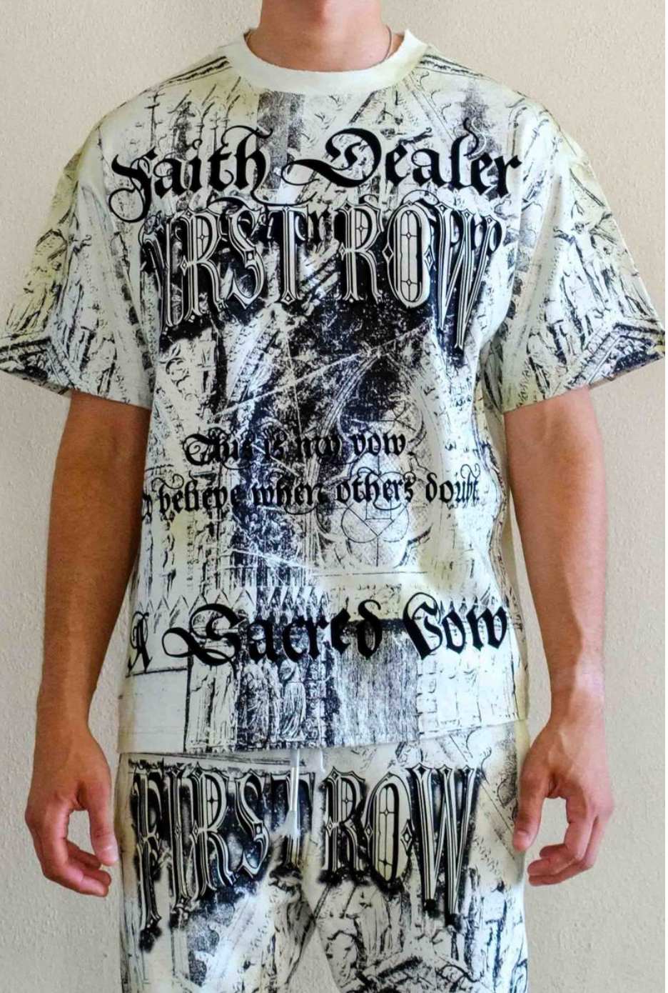 First Row Sanctuary Graphic Tee - Off White