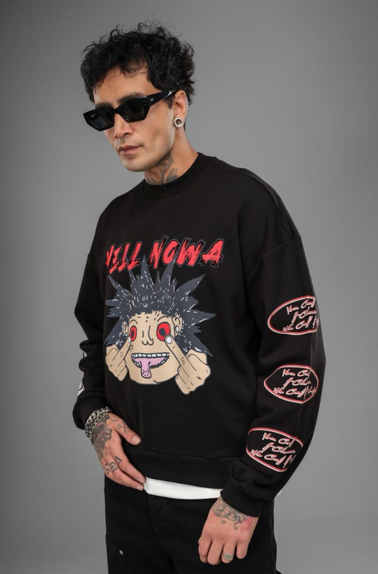 Hell Nowa Crewneck - Black