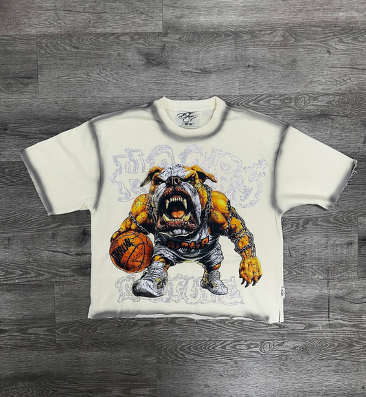 The World Is Mine F-Terry Cropped Tee - Off White