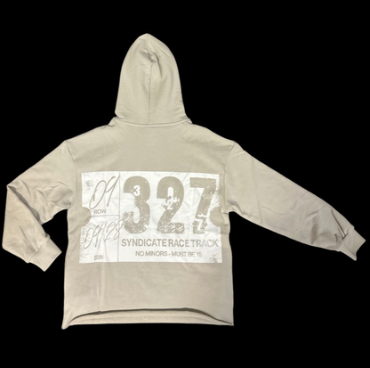 Narcan Cropped Hoodie - Oatmeal