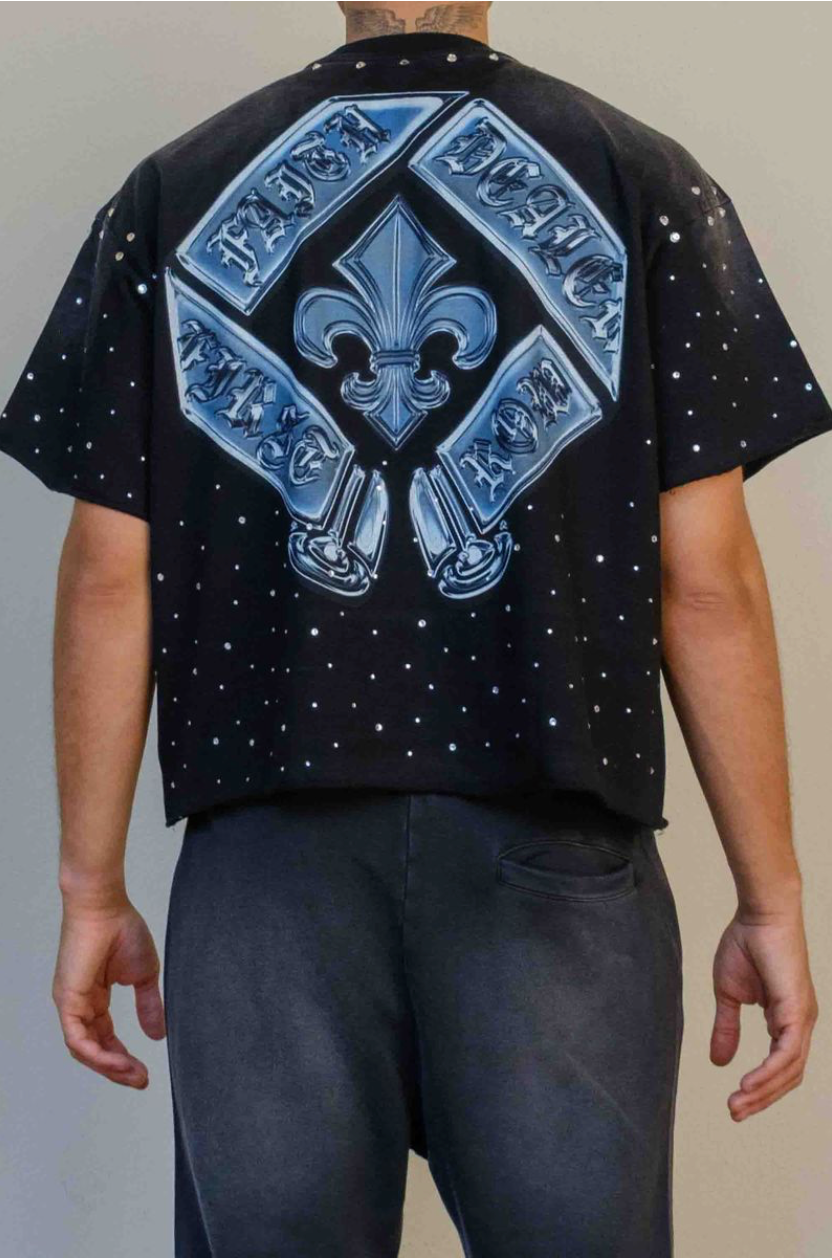 First Row Sublime Light Cropped Tee - Black