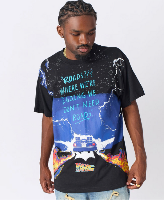 Back To The Future Tee - Black