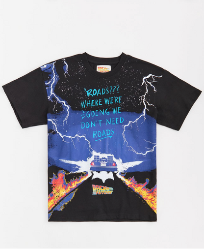 Back To The Future Tee - Black