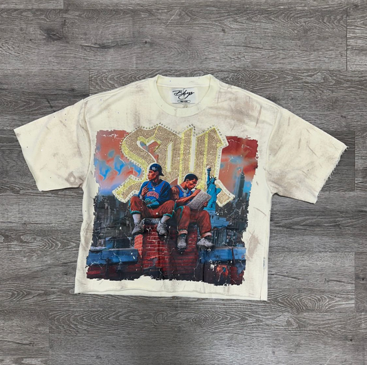 Soul F-Terry Cropped Tee - Off White