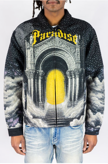 Paradise Tapestry Jacket - Black