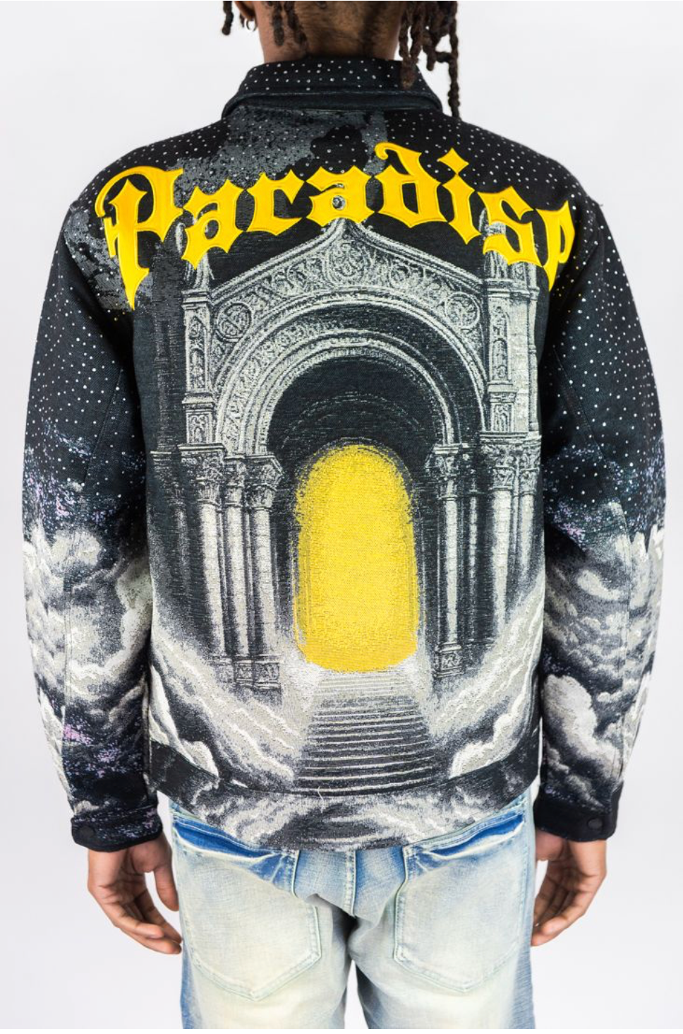 Paradise Tapestry Jacket - Black