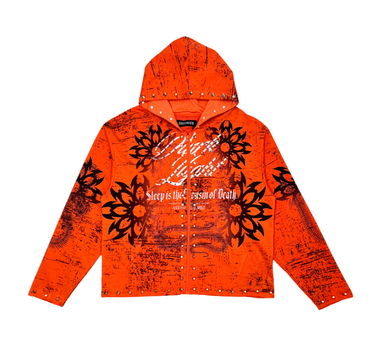 Dissorder Dark Light Zip Up - Orange