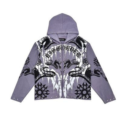 Glory Of Conquest Zip Up - Purple