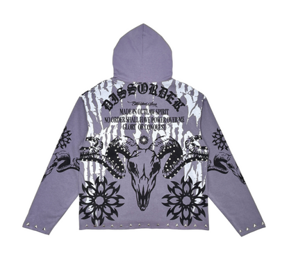 Glory Of Conquest Zip Up - Purple
