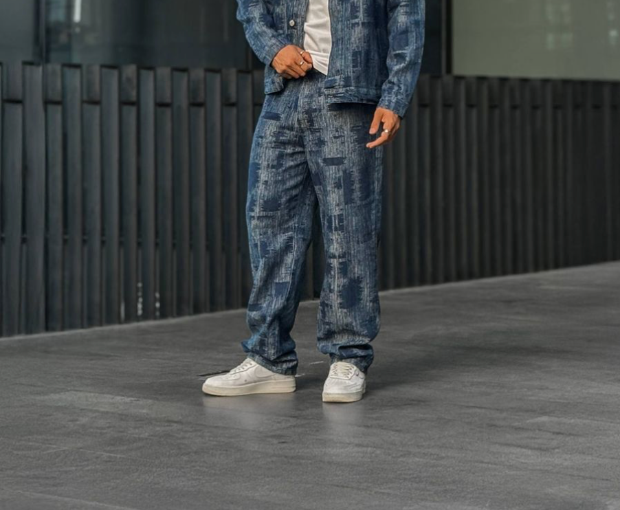 Nobu Baggy Jeans - Blue