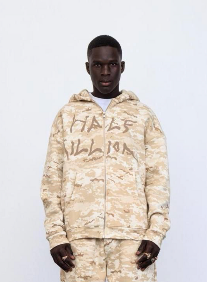 Half Million Zip Up - Beige