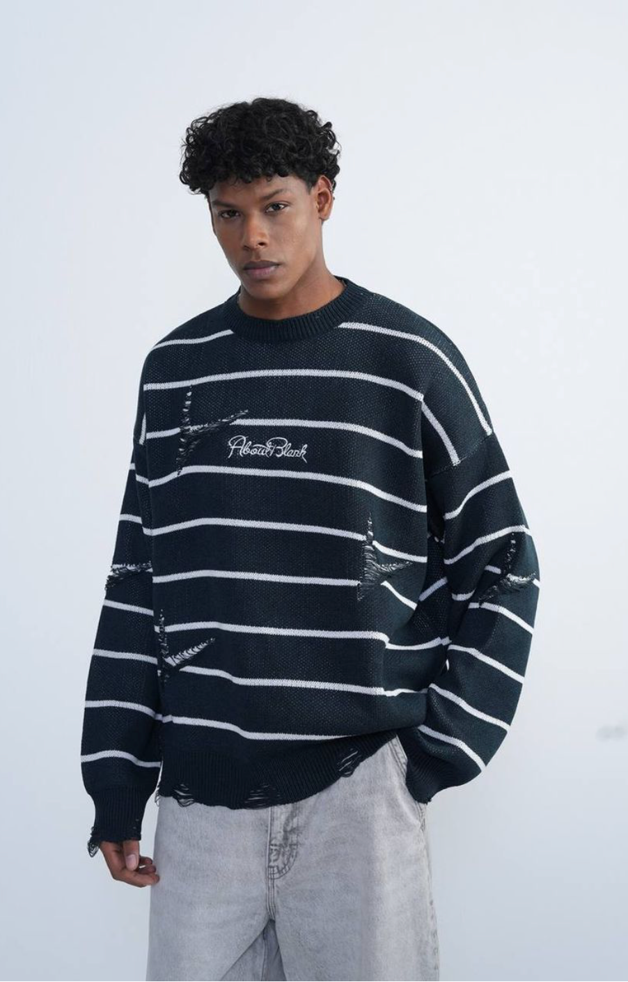 About Blank Crewneck - Blue