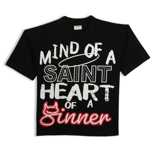 Saint Heart Graphic Tee - Black