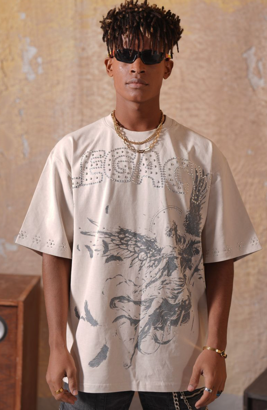 Legacy Washed Oversized Tee - Beige