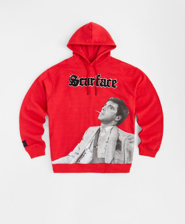 Scarface Old English Hoodie- Red