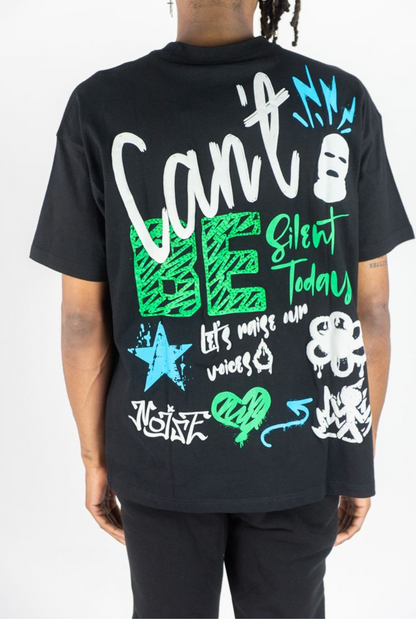 Can't Be Silent Tee - Black