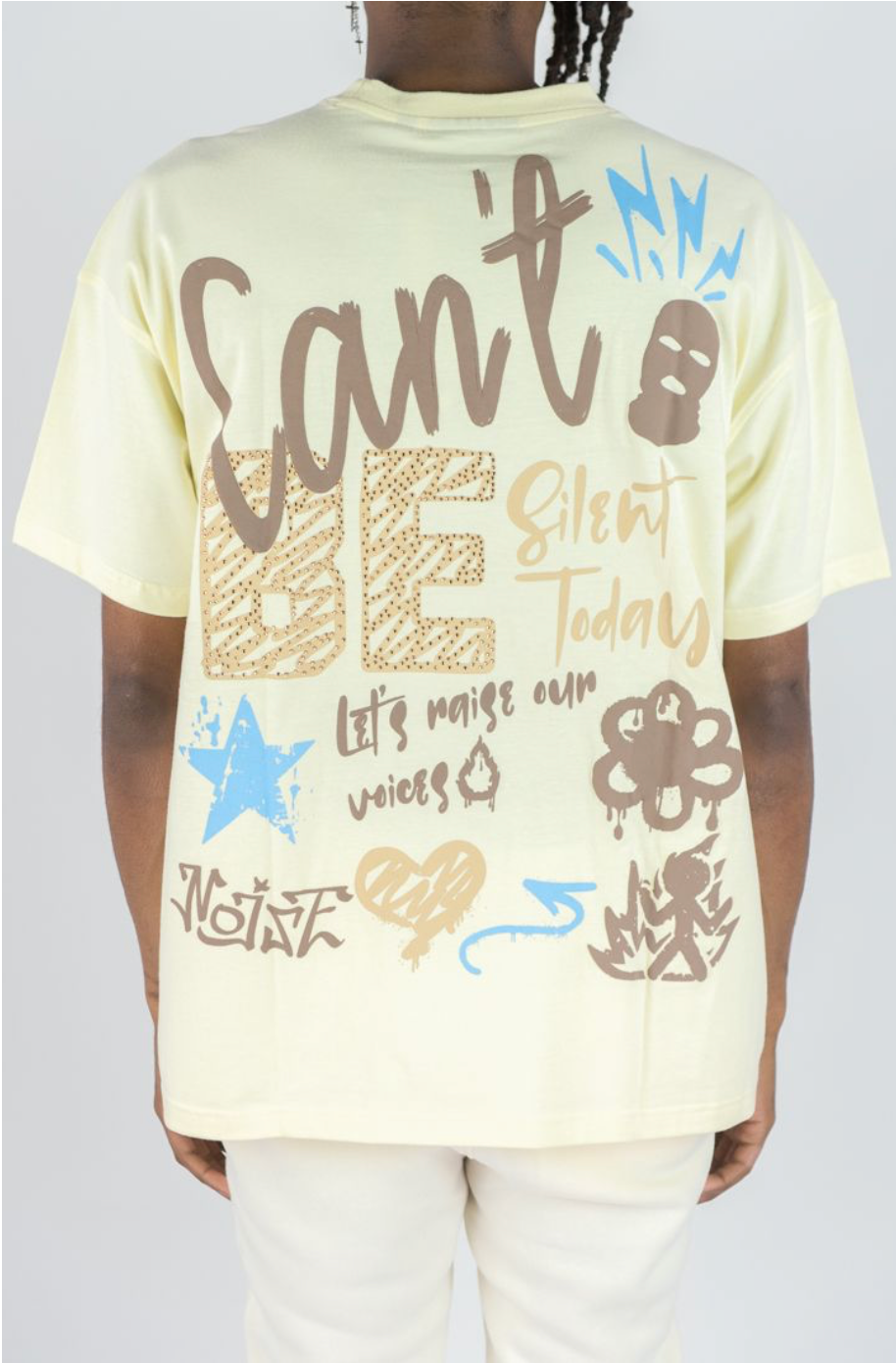 Can't Be Silent Tee - Cream