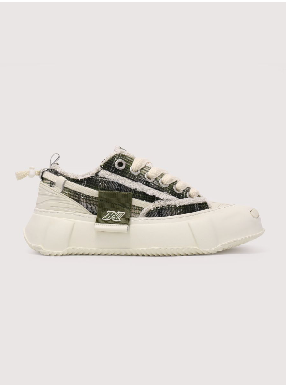 Elevate Sneakers - Olive/White