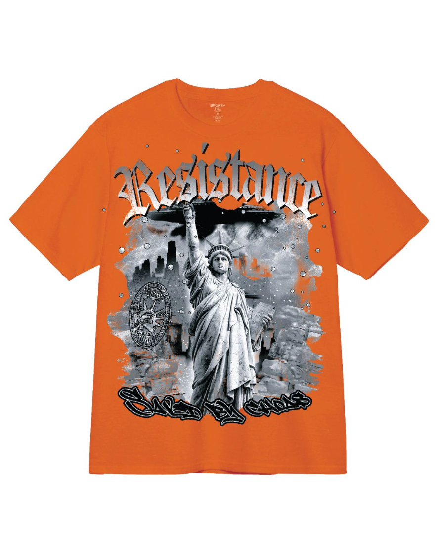 Resistence Graphic Tee - Orange