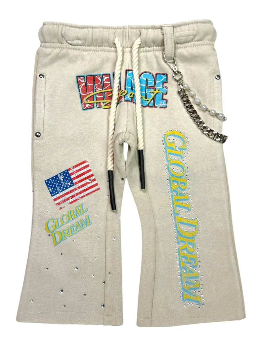 Global Dream Kids Sweats - Cream