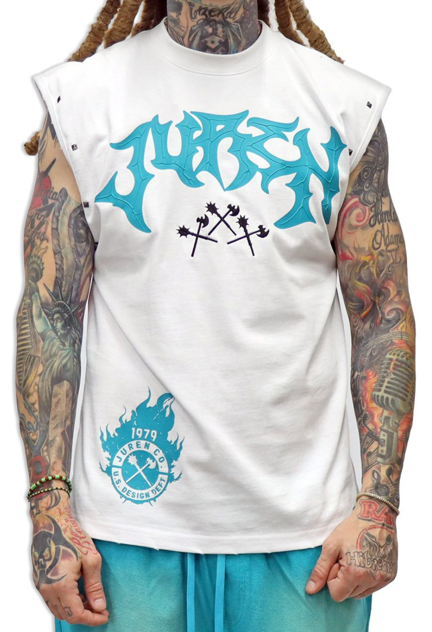 Juren Muscle Tee - White