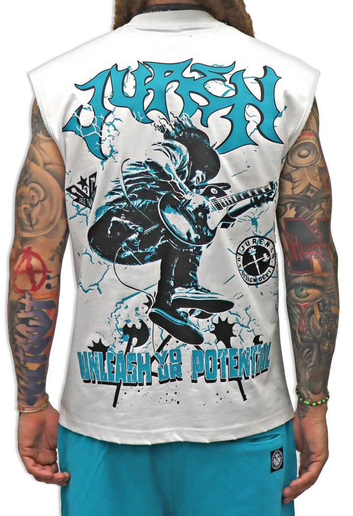 Juren Muscle Tee - White
