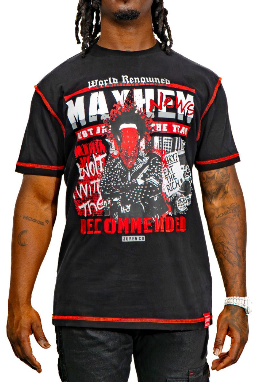 Mayhem Graphic Tee - Black