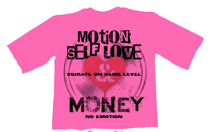 Self Love Kids Cropped Tee - Pink