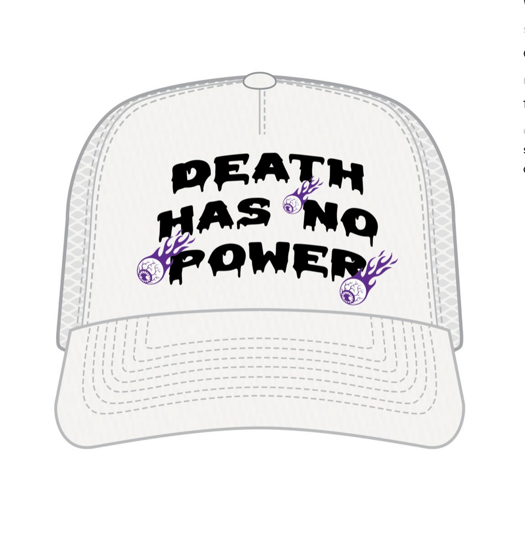Death Has No Power Snapback - White