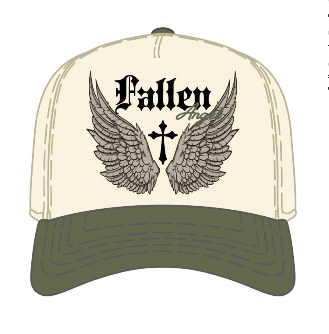 Fallen Angel Snapback - Ivory/Olive