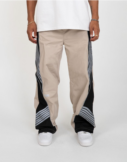 Mayhem Baggy Nylon Pants - Khaki