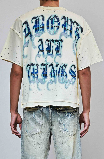 First Row Skyborne Cropped Tee - Cream