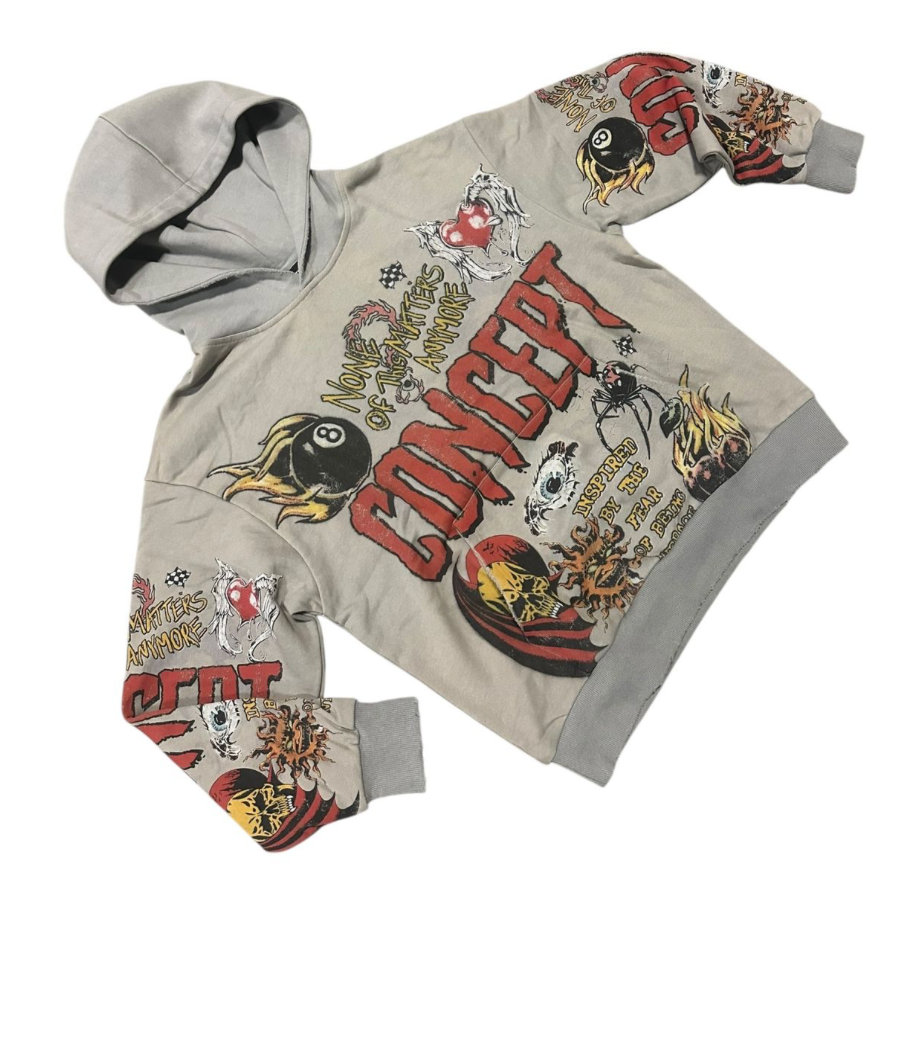 Concept Graffiti Hoodie - Grey