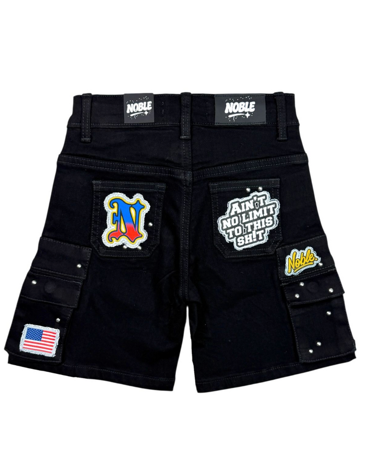 Noble Kids Jorts - Black