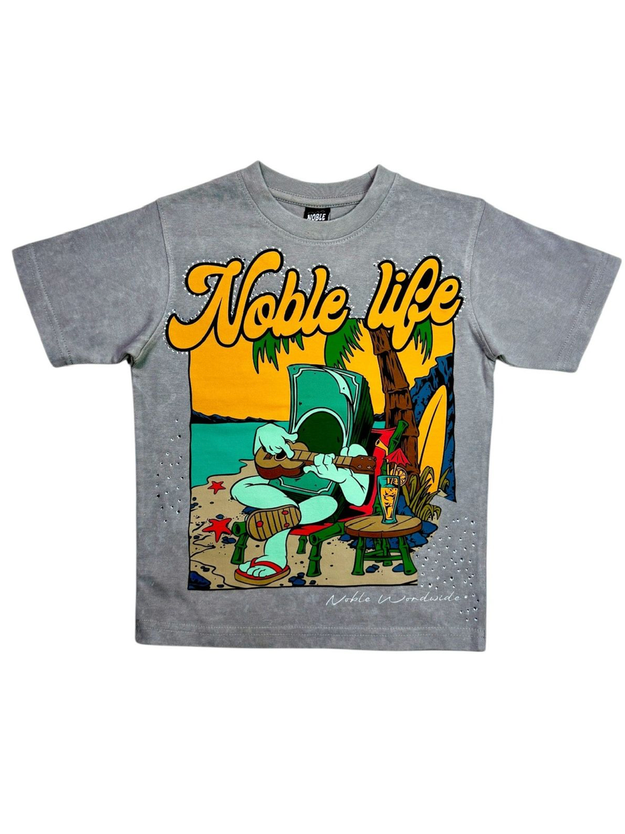 Noble Kids Graphic Tee - Grey