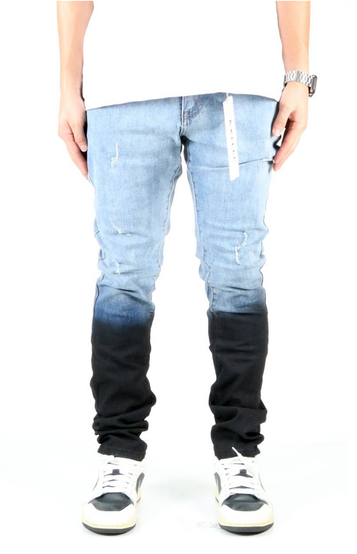 Mike Dye Skinny Jeans - Blue