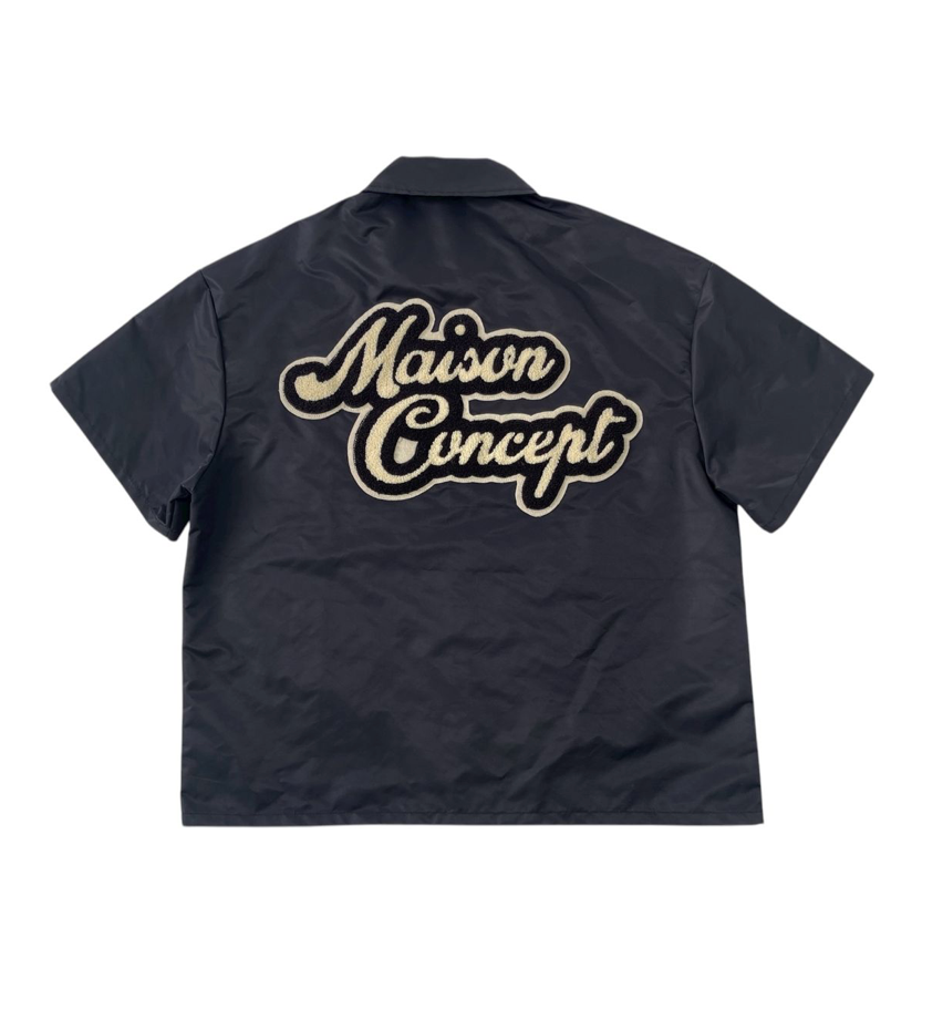 Maison Cropped Button Up - Black