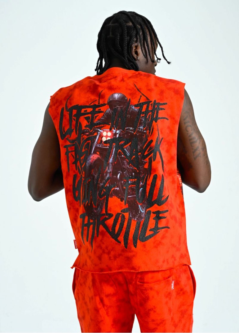 Full Throttle Muscle Tee - Red