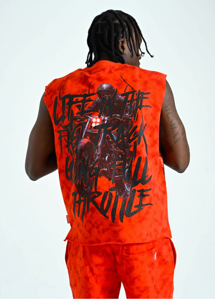 Full Throttle Muscle Tee - Red