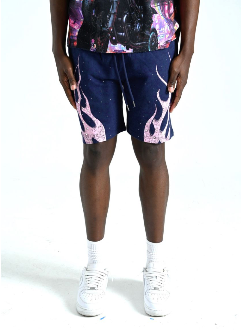 Big Stepper Fleece Shorts - Navy